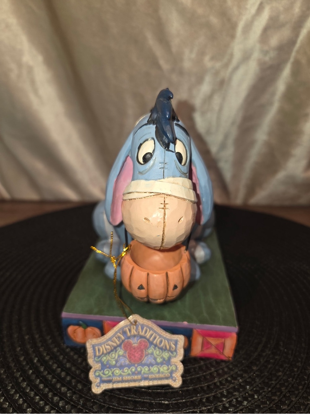 Disney Eeyore Figurine - Light Blue, Pink, Peach, Navy